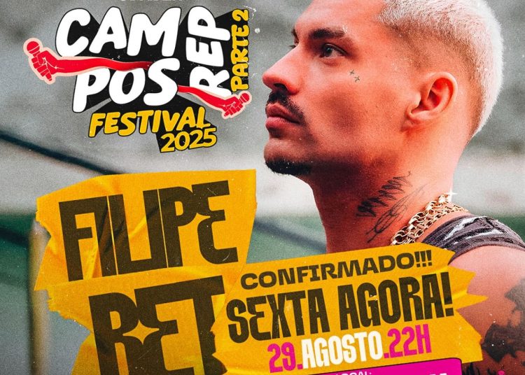 Saiba como “recuperar” ingresso e garantir entrada na turnê de Filipe Ret em Campos