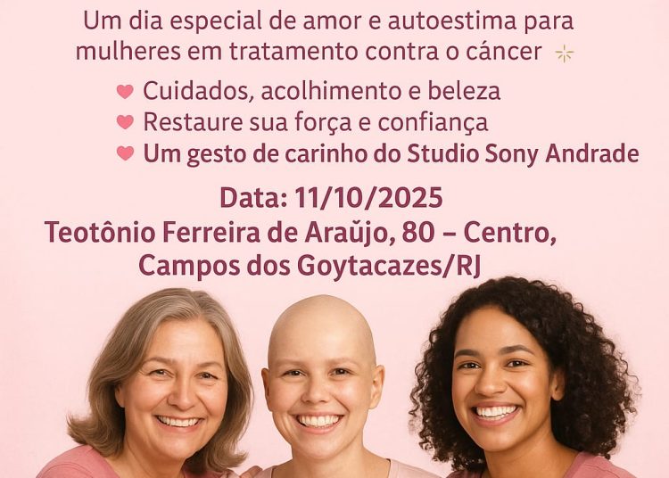 Ação solidária Outubro Rosa promove autoestima para mulheres em tratamento contra o câncer