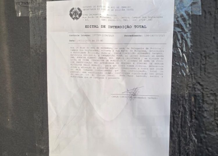 Polícia Civil interdita casa de shows alvo de confusões e disparos de arma de fogo em Campos