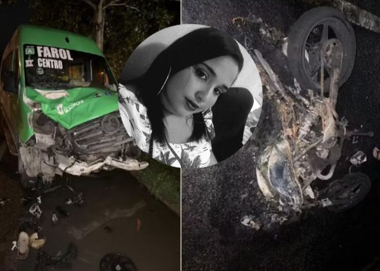 Morre mulher vítima de grave acidente entre van e moto na Baixada Campista