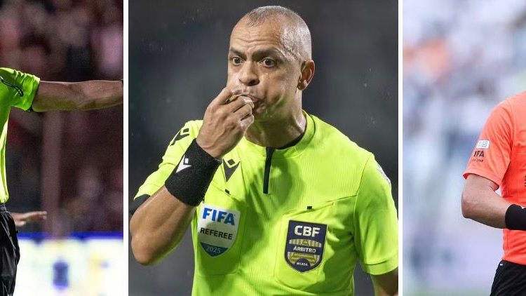 Fifa anuncia trio de árbitros brasileiros selecionados para a Copa do Mundo de 2026