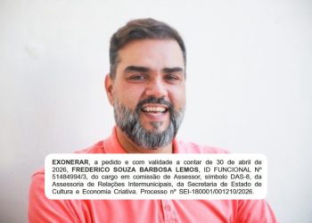 Frederico Barbosa Lemos, ex-prefeito de SFI, é um dos exonerados de Ricardo Couto e recebia salário superior a R$ 8 mil