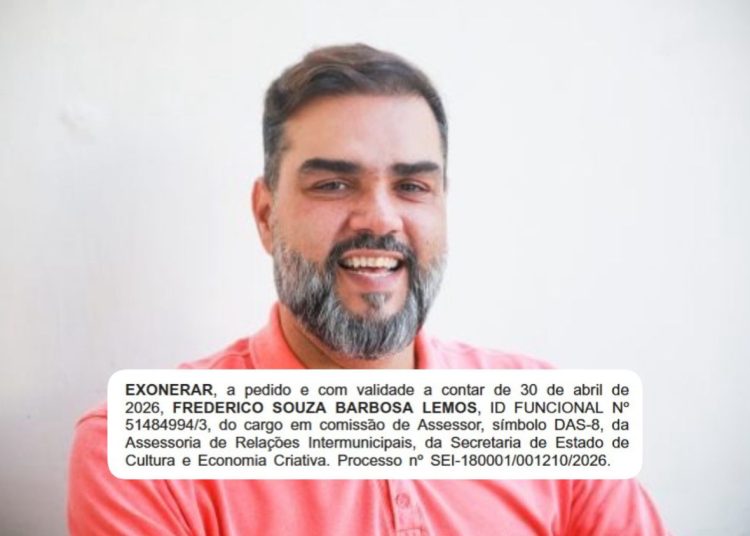 Frederico Barbosa Lemos, ex-prefeito de SFI, é um dos exonerados de Ricardo Couto e recebia salário superior a R$ 8 mil